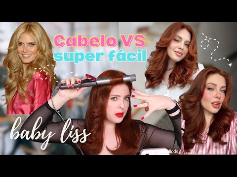 CABELO VICTORIA SECRET, ANOS 90, ESTILO ESCOVADO COM BABY LISS