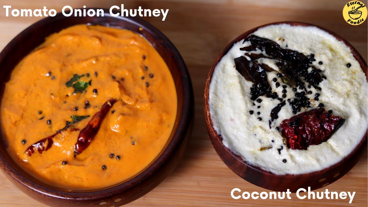 Chutney Recipes for Idali,Dosa,Vada,Appam South Indian Coconut,Tomato