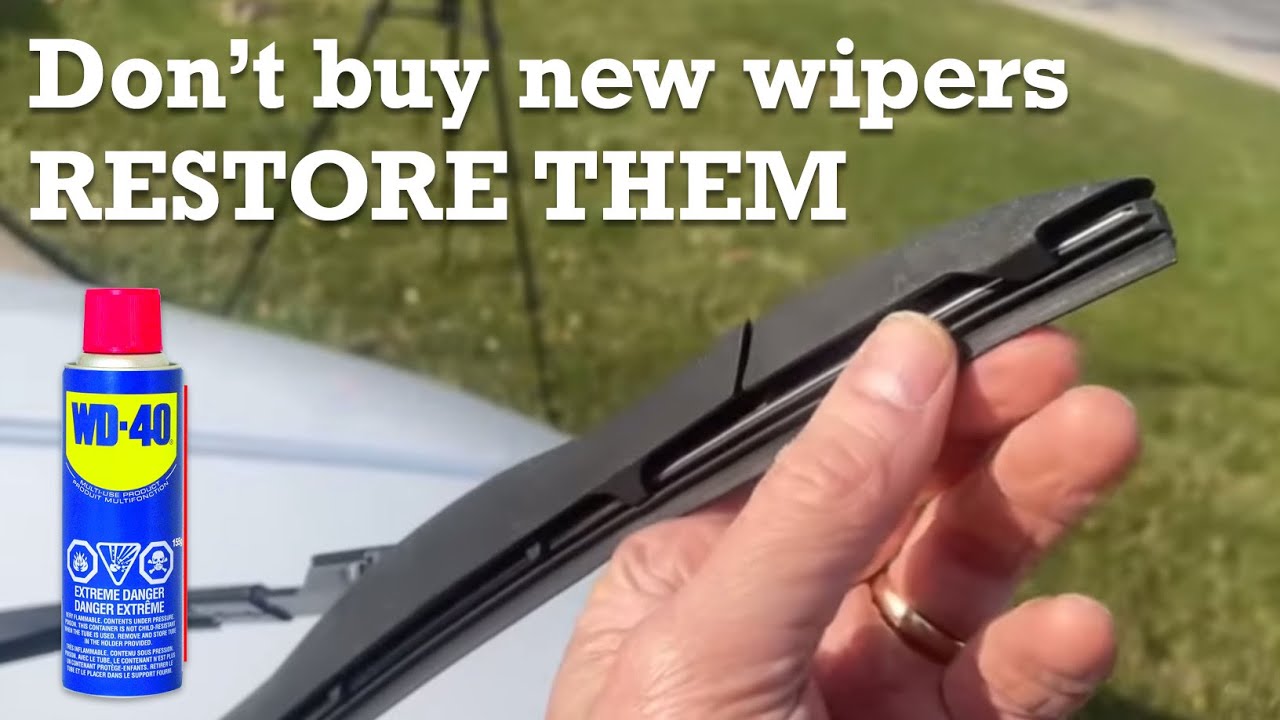 How to restore your car’s wiper blades to new condition YouTube