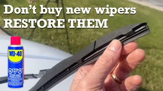 How to restore your car’s wiper blades to new condition