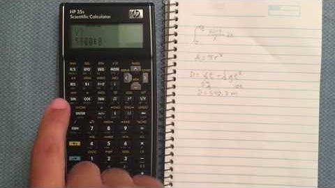 HP 35s Solving Equation for a Variable