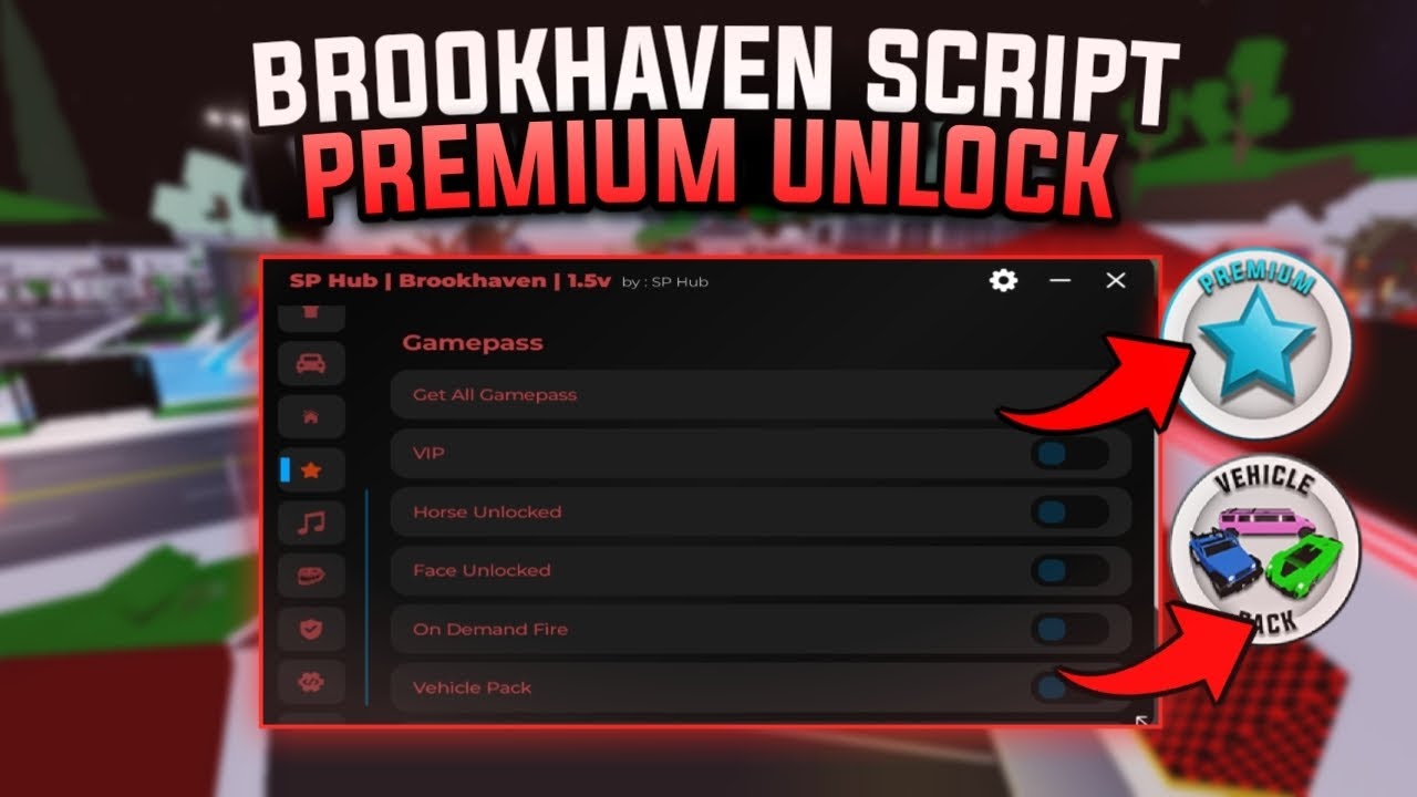 Brookhaven Script VIP Cars Pack Unlock No Key (Pastebin) | Shife