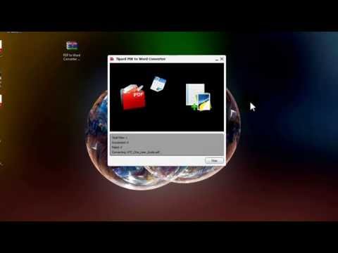 PDF to Word Converter ის ინსტალირება და კონვერტირება
