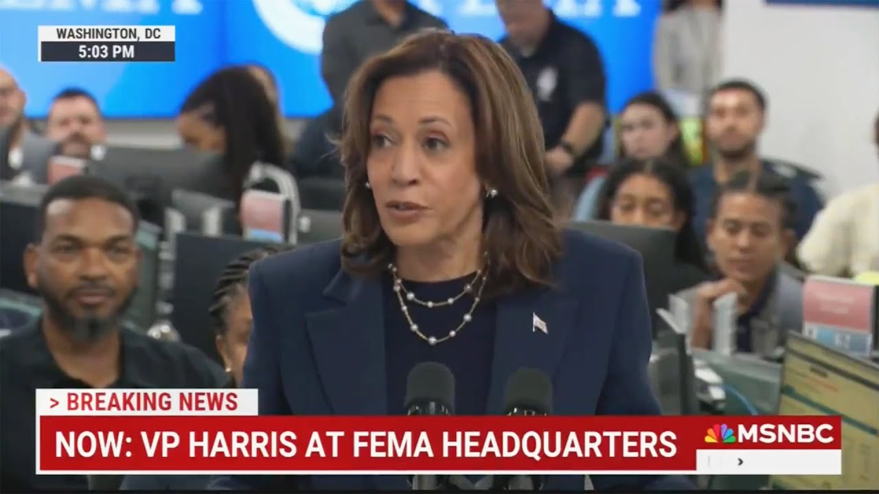 Kamala Harris SCHOOLS TRUMP on emergency response