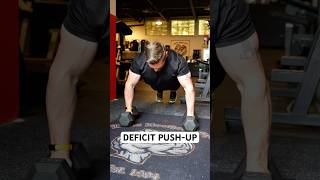 Push-Up vs Deficit Push-Up: What’s the Difference and Why It Matters #chestday #pushups #workout