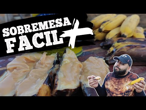 Banana fácil na churrasqueira! Fica delicioso