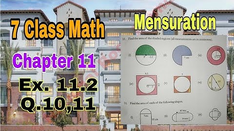 Class 7 Math Chapter 11 Exercise 11.2 | Q.10,11 | Mensuration |SNC|NBF|math 7|ilmi darasgah