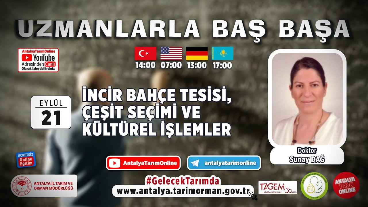 Uzmanlarla Baş Başa 89. Bölüm - İncir Bahçe Tesisi, Çeşit Seçimi ve Kültürel İşlemler
