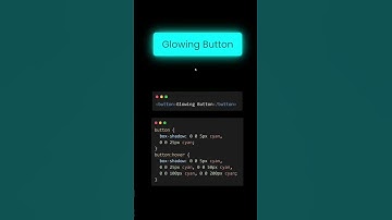 Glowing Button animation in HTML CSS #javascript #coding #programming #shorts #html #css #animation