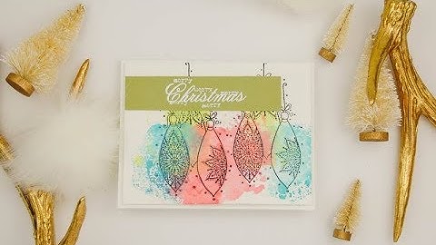 Unity Quick Tip: Oxide Ink Smooshed Holiday Card