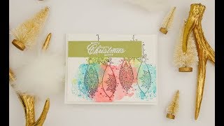 Unity Quick Tip: Oxide Ink Smooshed Holiday Card