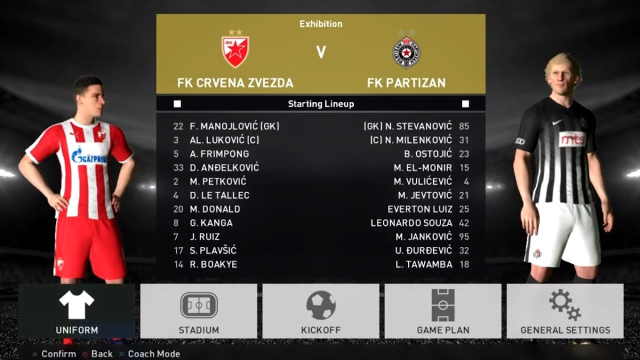 PES 2017 MASTER LEAGUE SA PARTIZANOM EP1 VECITI DERBI