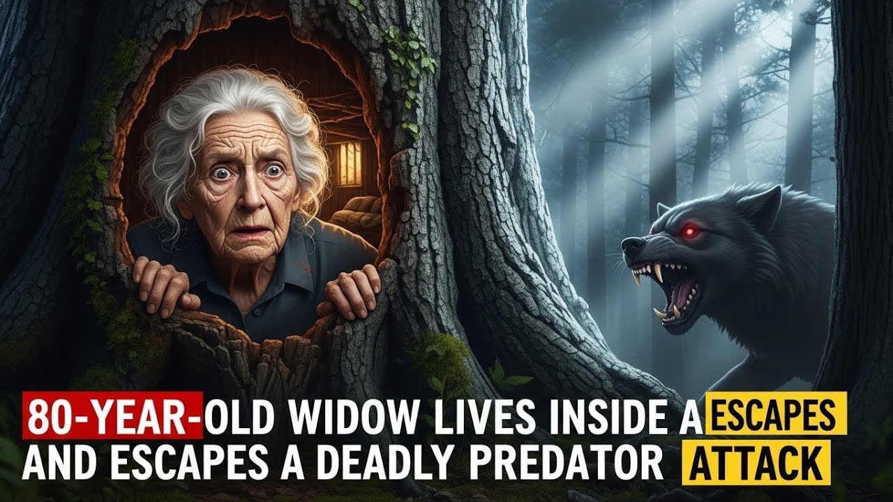 "80-Year-Old Widow Lives Inside a Tree and Escapes a Deadly Predator Attack