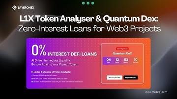 Quantum DeX by Layer One X | AI-Powered 0% DeFi Loans & Token Analyser