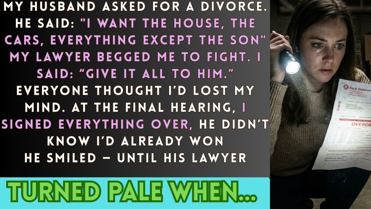 My Husband Took Everything in the Divorce — He Had No Idea What He Was Really Taking and...