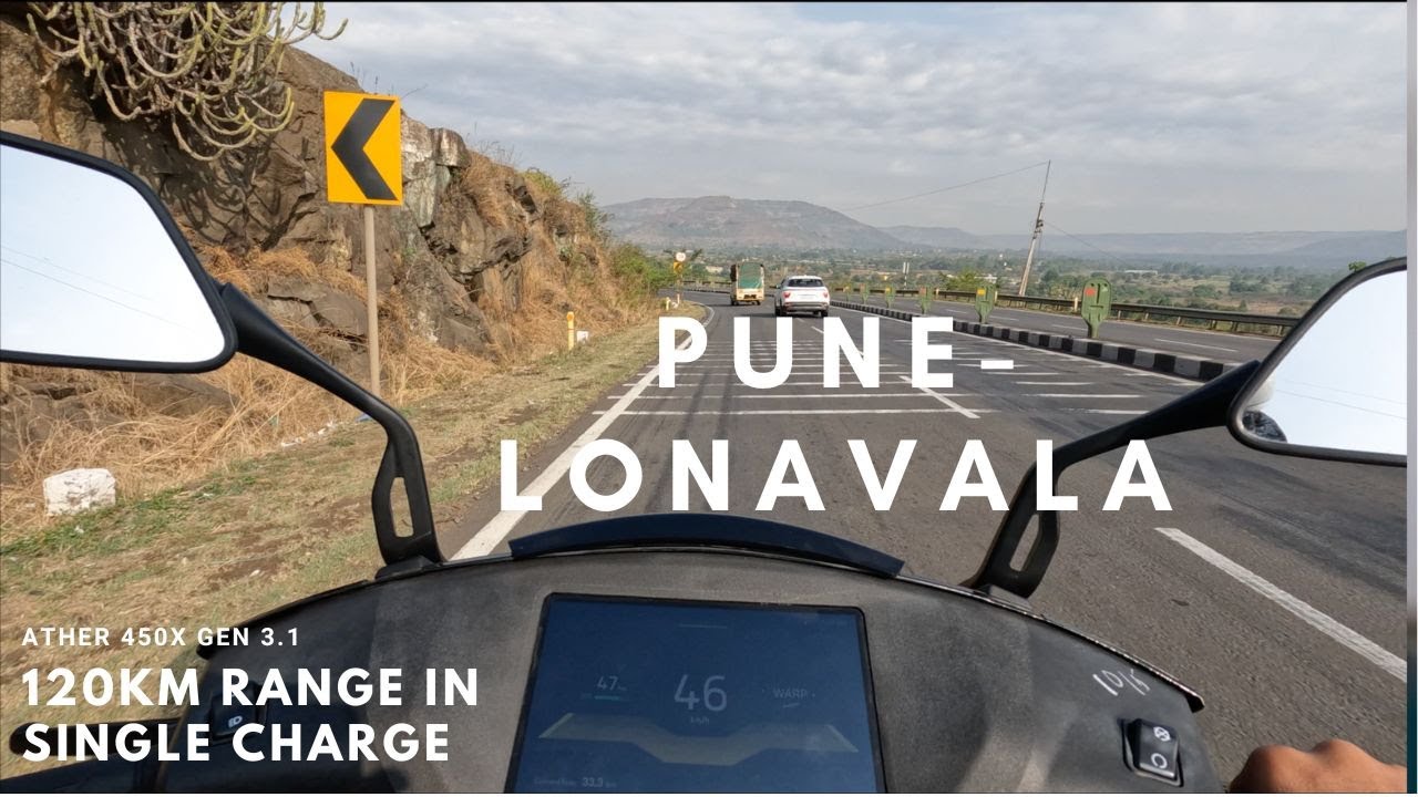 Wow 😍 2023 Ather 450x ⚡ Pune Lonavala Ride | Single Charge 120 Km Range #ather450x #electricvehicle