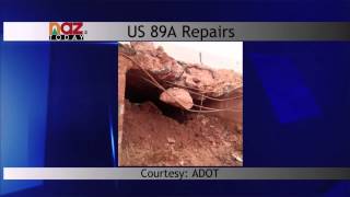 Road Crews Work to Repair Highway 89A