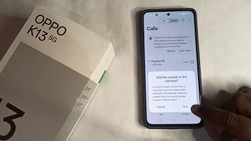 How To Block Unknown / Private Number In Oppo K13 5G | How To Block Spam Calls On Oppo K13 5G