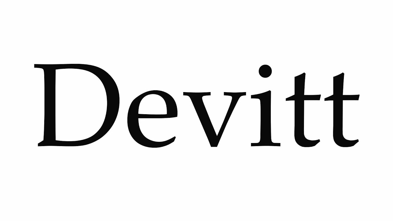 How to Pronounce Devitt - YouTube