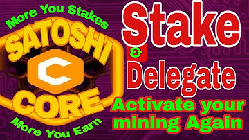 Satoshi Core Coin Stake। Core Coin Stake । CORE Coin Stake Metamask।Core btc Update