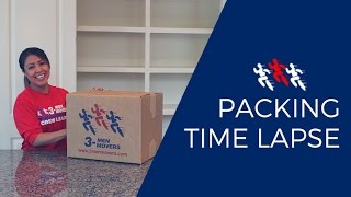 Packing Time Lapse - Packing Walk In Closet | 3 Men Movers