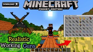 How to download Gun mod in Minecraft PE|| How to get GUNS in Minecraft PE || 100% working screenshot 2