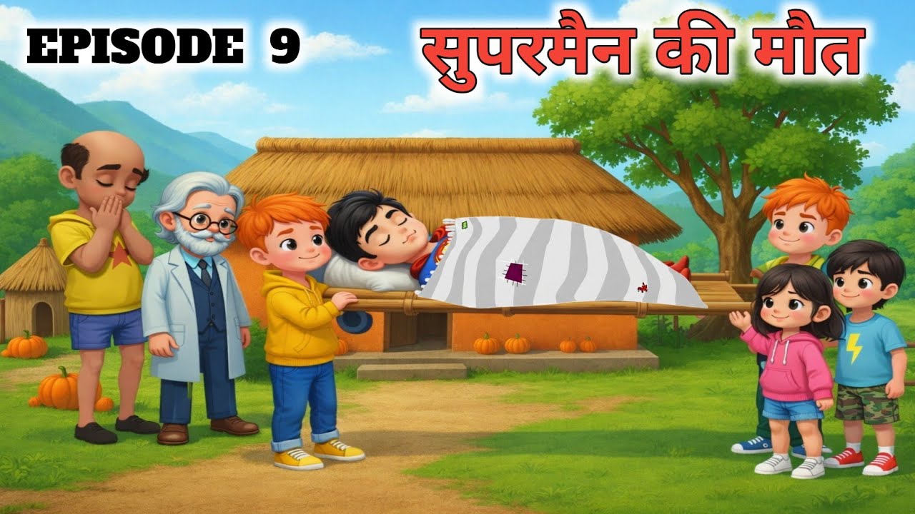 Superman  episode 9 , सुपरमैन की मौत, Superman ki maut , cartoon, shiva cartoon, motu Patlu 