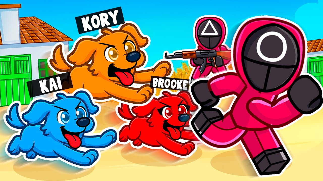 Мы восстали как СОБАКИ в игре Roblox Squid... (игра Ink)