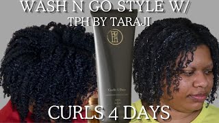 Curly Hair Routine w/ &quot;Curls 4 Days&quot; by Taraji P. Henson l 4c Hair Wash n Go l Renata Nicole Beauty