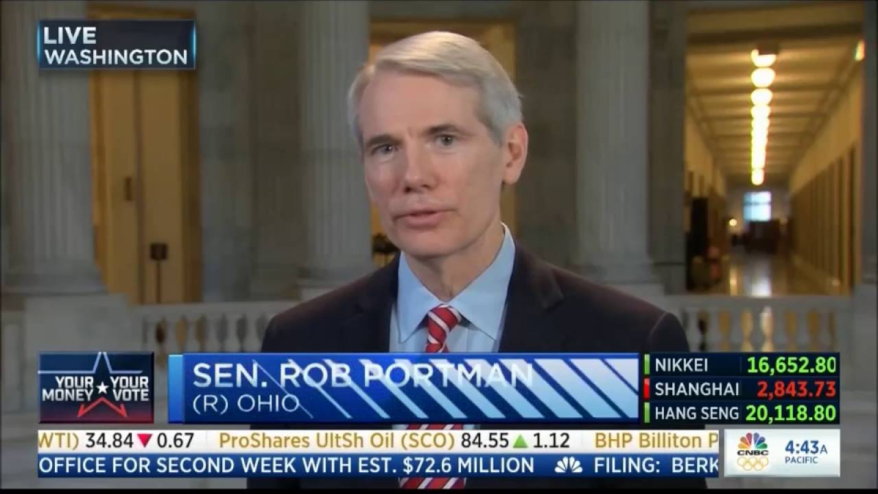 On CNBC’s Squawk Box, Portman discusses Jobs, Economy, and Delivering Results for Ohio YouTube