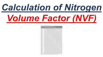 71 - Calculation of Nitrogen  Volume Factor by Yasir Ali