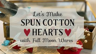 "Let's Make Spun Cotton Hearts" | Easy DIY Valentine’s Day Craft Tutorial: Make Pins & Ornaments