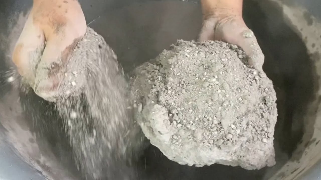 Stoney cement dirt water crumbling/#asmr #relax|RS Craving Asmr🤍🤍