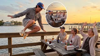 After arriving in Tampa, Taehyung spent time with the BTS members and had fun before the concert