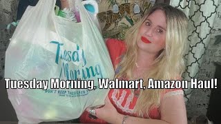 Tuesday Morning Going out of Business Deals, Amazon, and Walmart Haul!