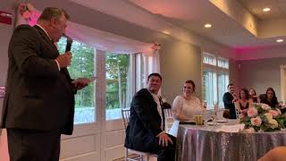 Dad Singing At Leighs Wedding