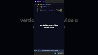 Default Value Trick #coding #javascript