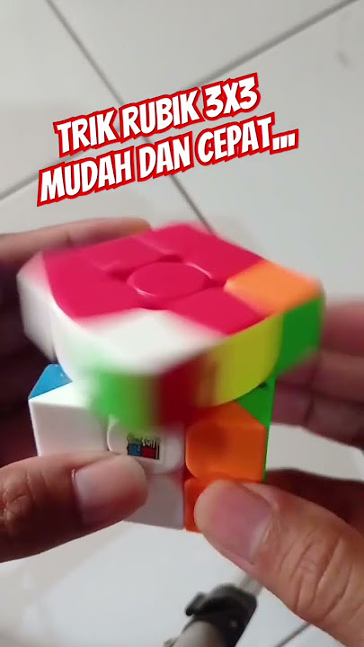 Trik rubik 3x3 Mudah dan cepat | Rubik's 3x3 trick Easy and fast,#rubikscube #shorts #caramainrubik