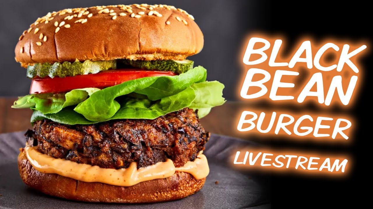 Mick Boyle is live!  Making BEAN burgers