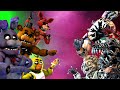 FNAF MOVIE ANIMATRONICS VS FNAF SB RUIN ANIMATRONICS FIGHT ANIMATION