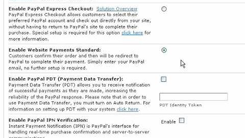 PayPal & Payment Gateway Settings