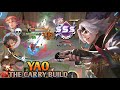 YAO BEST BUILD TO GET TRIPLE S AND CARRY THE GAME EASILY | TOP 1 HONOR OF KINGS