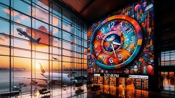 MatsClock 3016 - Free PowerPoint Digital Clock PPT Slide Timer (FullScreen Live Time)