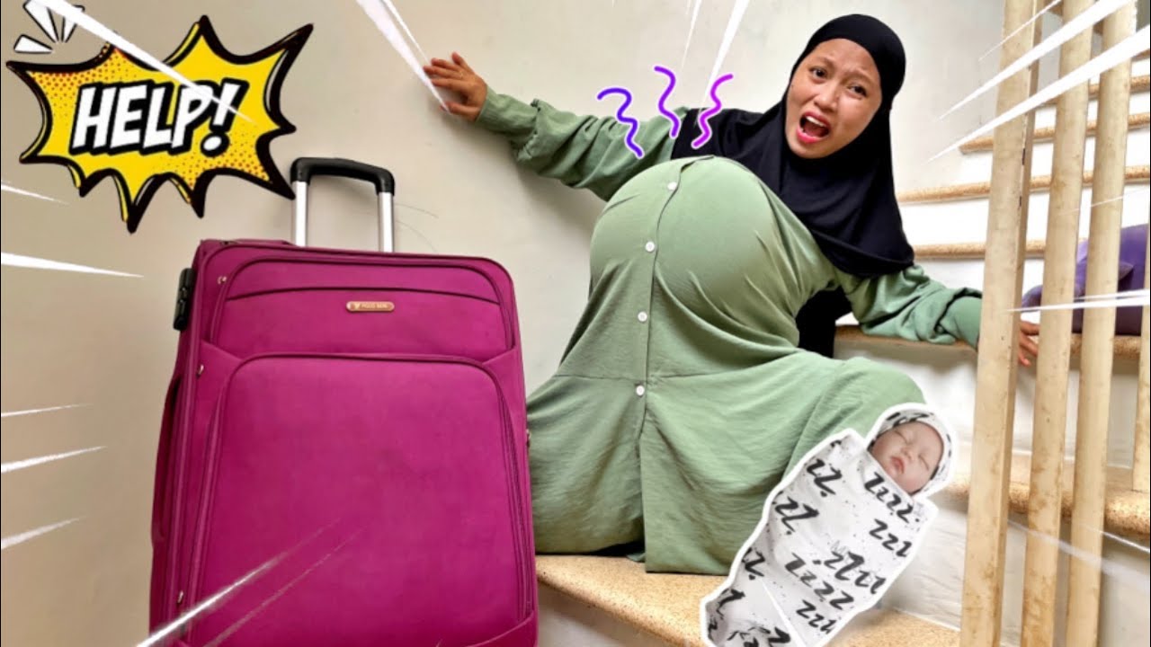 GAWAT ‼️ MAMA JATOH DARI TANGGA KONTRAKSI SAMPAI MELAHIRKAN😱 || DRAMA HAMIL
