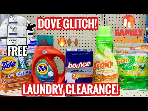 FAMILY DOLLAR | DOVE GLITCH ?? | Laundry Clearance ‼️ | ALL DIGITAL COUPONS | This Deal is ???