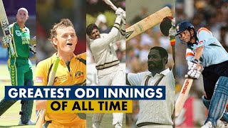 Top 5 Greatest One Day International(ODI) Innings of all time | The Cricket Digest