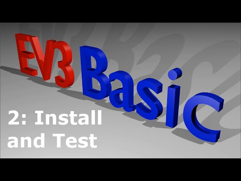 EV3 Basic 2: Install and test