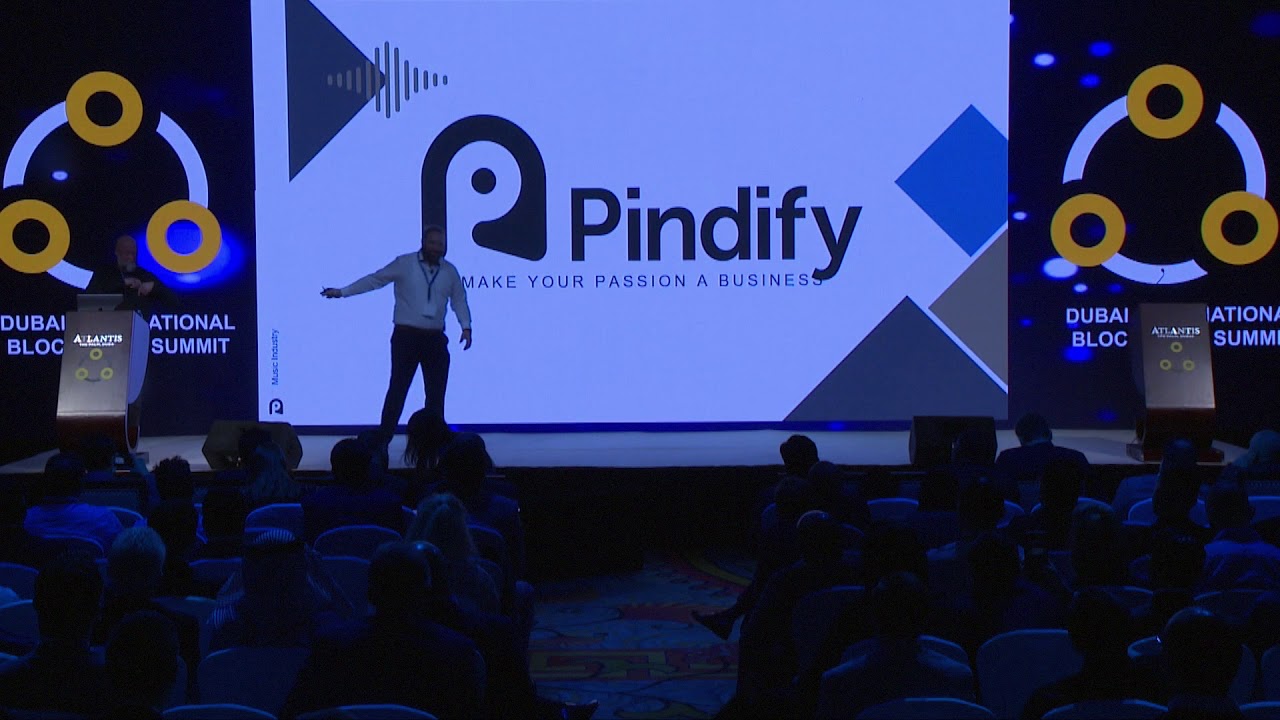 Christoffer Wallin Founder & CEO of Pindify at Dubai International Blockchain Summit 8 Jan 2018