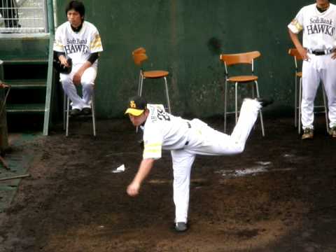 2010 6 30 雁ノ巣ホークス 大隣憲司 降板後練習