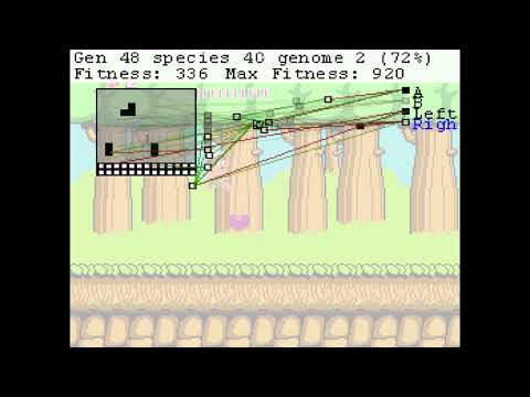 AI playing Hudson's Adventure Island (NES) using NEAT - try 2 - fitness 875 (max 920)
